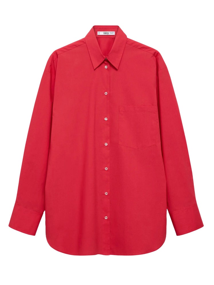 Mango Oversize Poplin ButtonUp Shirt