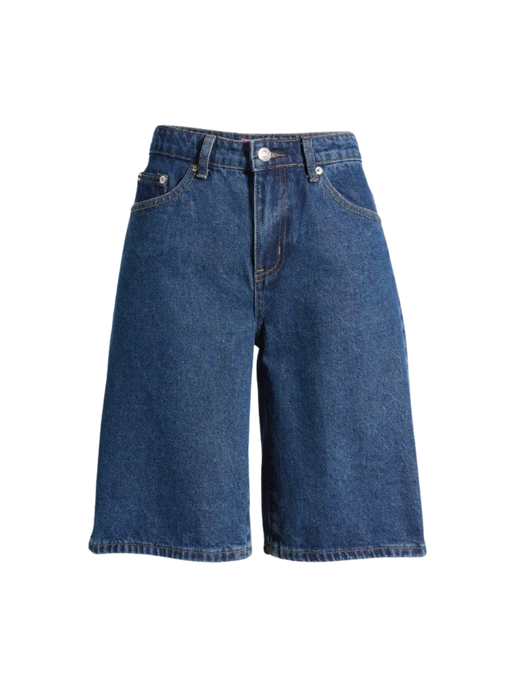 Edikted LowRise Denim Bermuda Shorts