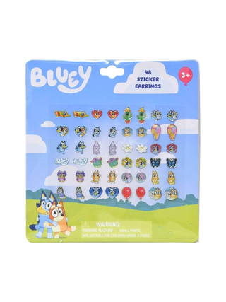 Her Bluey 24 Pair Sticker Earrings