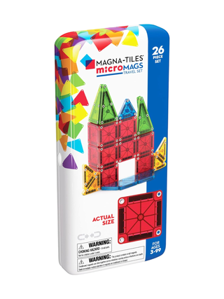 MAGNATILES microMAGS Travel Magnetic Construction Set